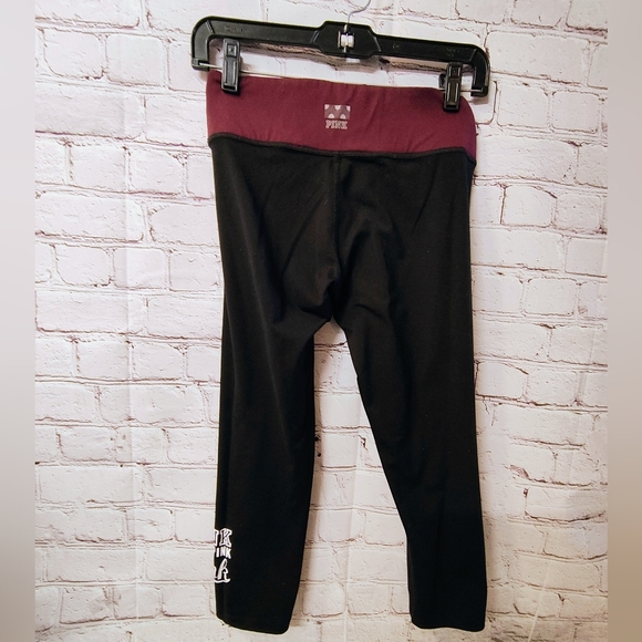 PINK Victoria's Secret Yoga Capri Reversible Yoga Leggings Pocket XS - Picture 2 of 13
